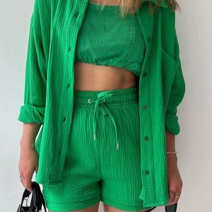 Veda Textured Shirt Set